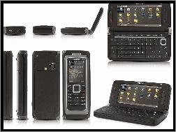 Dół, Czarna, Góra, Tył, Panorama, Nokia E90, Boki